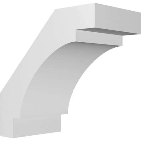 Ekena Millwork 3 1/2-in. W x 6-in. D x 6-in. H Merced Architectural Grade PVC Knee Brace BRCP035X06X06MRC